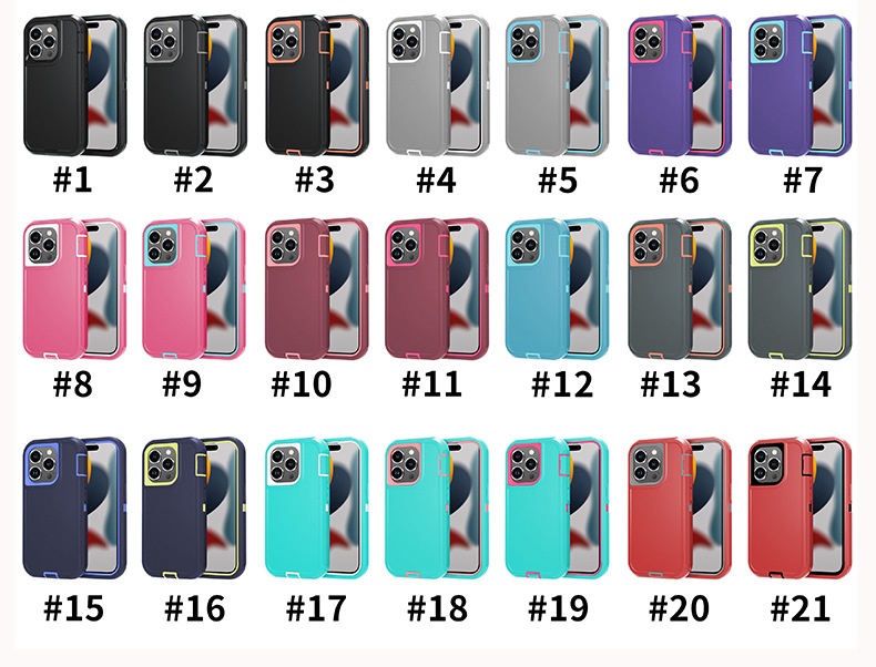 Custodia antiurto TechGlobe 15 Pro Max compatibile con tutti i confini IP15 Plus, copertura completa e anti-caduta, disponibile in magazzino_voghion.com