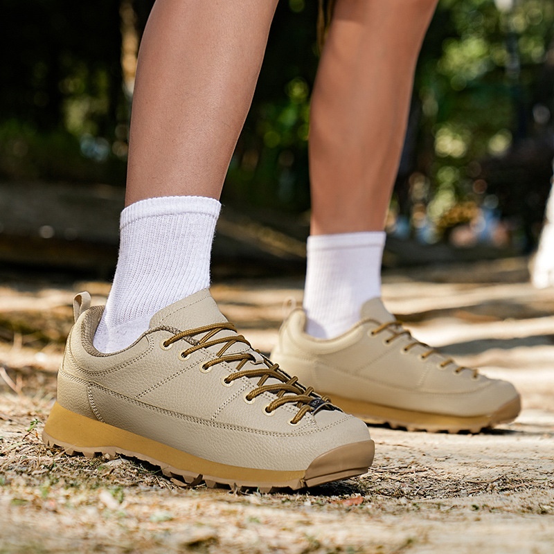 ShoeGlobe Monaco Scarpe basse da uomo in pelle per escursioni, campeggio, outdoor, impermeabili, antiscivolo, per sport di montagna_voghion.com