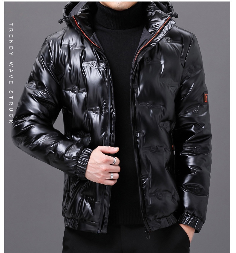 Giacca da uomo invernale con cappuccio, impermeabile, antivento, calda e spessa, in piuma d'anatra bianca, stile autunnale_voghion.com