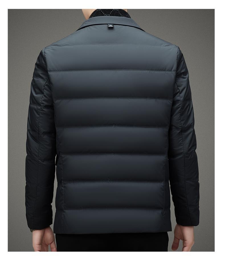 Chaqueta de plumón de pato para hombre, estilo casual y cálido, ideal para el invierno._voghion.com