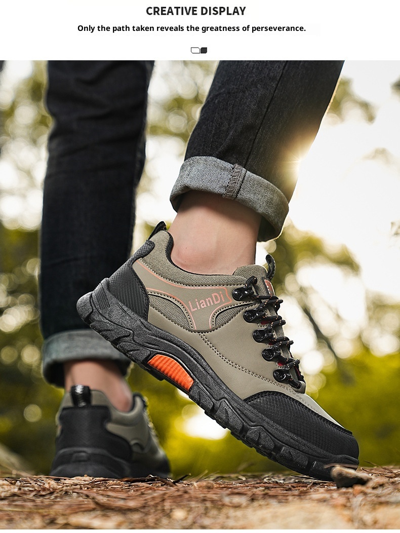 ShoeGlobe Safety 2024 Winter New Outdoor Hiking Non-Slip Trendy Men's Casual Thick-Soled Retro Work Shoes_voghion.com