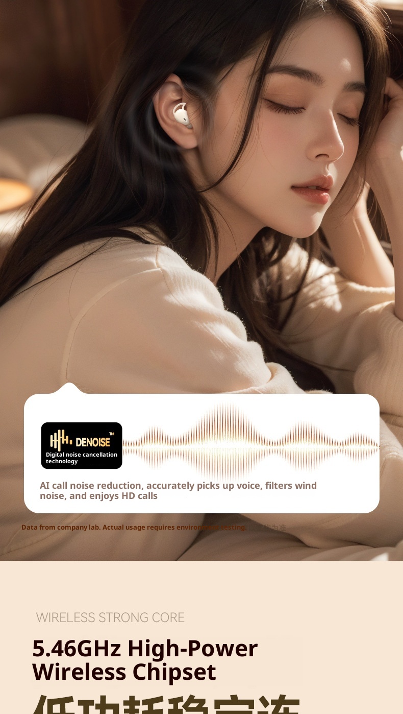 3c M73 Cross-Border Hot-Selling Wireless Bluetooth In-Ear Mini Digital Display Long Battery Life Sleep Noise Cancelling_voghion.com