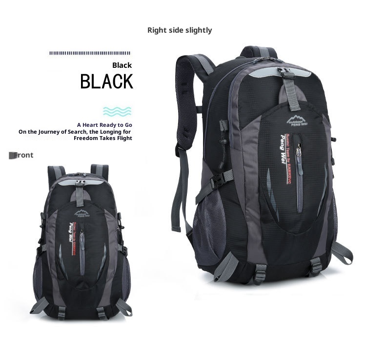 ActiveGo Pengwei Men's Backpack School Outdoor Sports Hiking Bag Water-Resistant Casual Trekking Portable Large Capacity_voghion.com