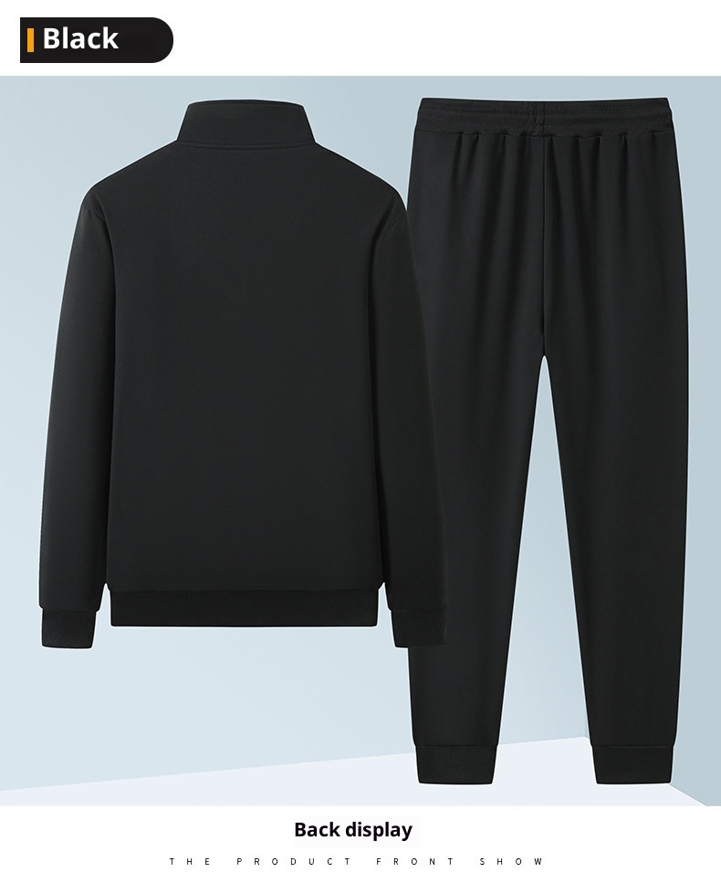 001 New Main Pomotion Sping And Autumn Tendy Band Youth Set Men's Casual Loose Sweatshit Couple Running Spots_voghion.com