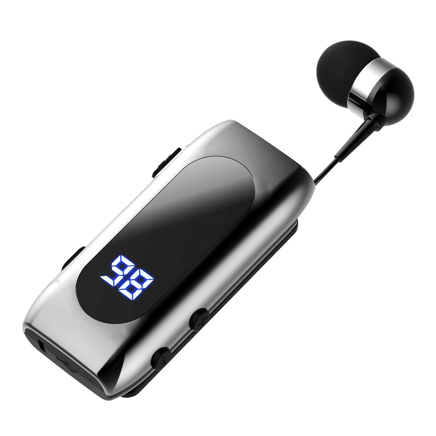 3c Lavalier Bluetooth Earbuds Wireless In-Ear Noise Cancelling Waterproof Long Battery Life For Drivers And Riders_voghion.com