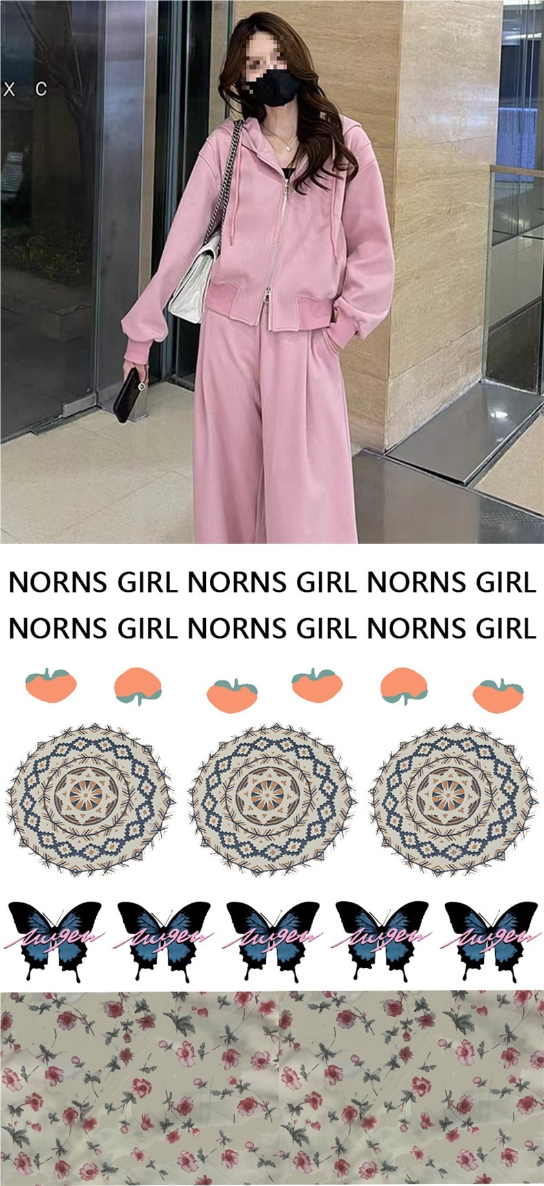 001 Spring Autumn American Style Simple Sports For Women, Hooded Loose Sweatshirt And Casual Wide-Leg Pants Two-Piece Set_voghion.com