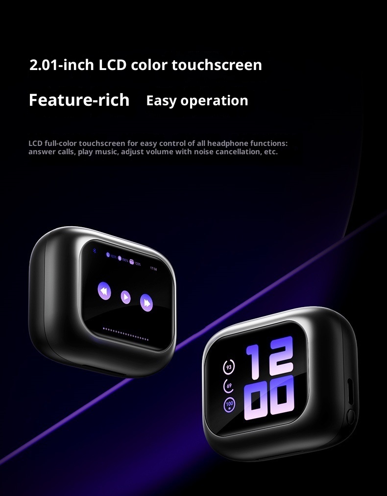 3c 2025 New Cross-Border AI Smart Translation In-Ear Long Battery Life Noise Cancelling Sports Bluetooth Wireless Earbuds_voghion.com