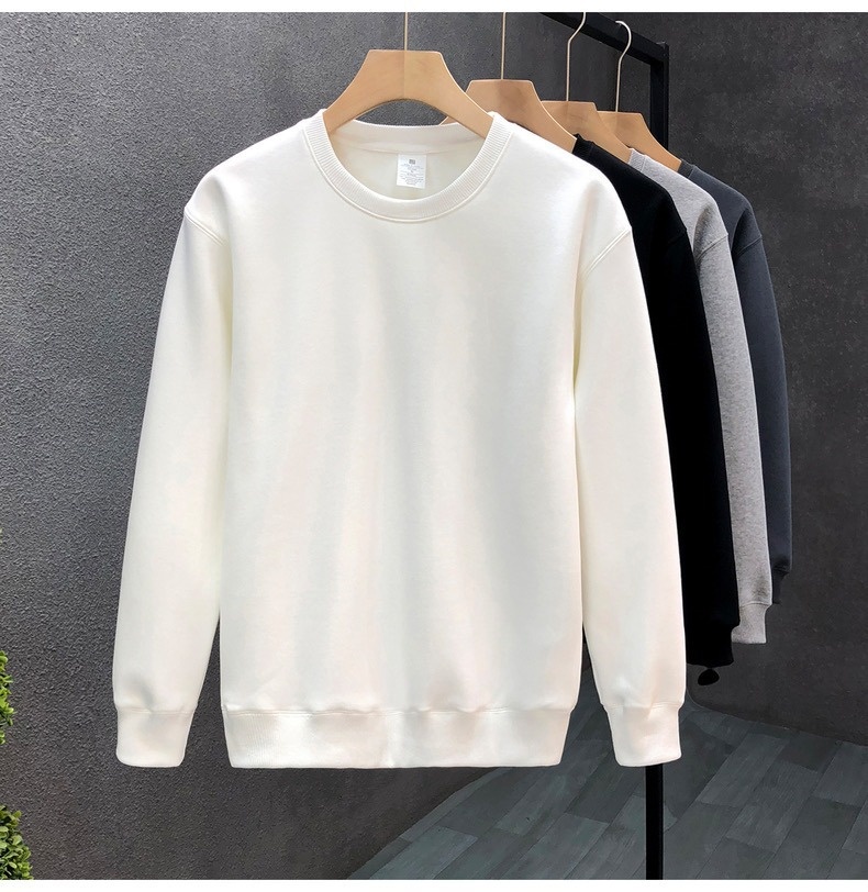 boy Men's Sweatshirt Versatile 2025 Autumn Winter New Round Neck Long Sleeve Trendy Loose Casual Base Shirt_voghion.com