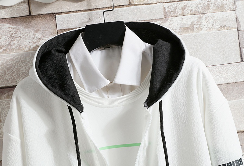 001 Casual Sports Suit Spring And Autumn Two-Piece Set Korean Style Trendy Versatile Sportswear Jacket Men's Export Class_voghion.com