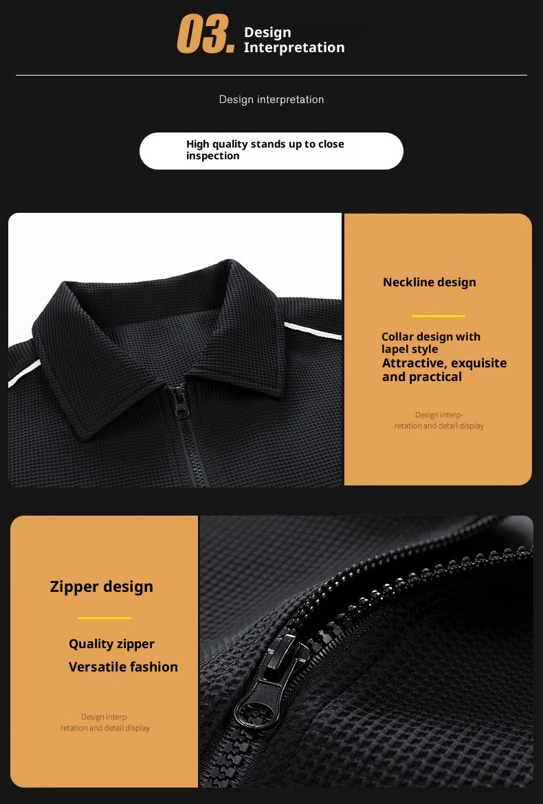 001 3D Men's Spring And Autumn Waffle Grid Casual Sports Suit Lapel Jacket Jogger Pants Two-Piece Set_voghion.com