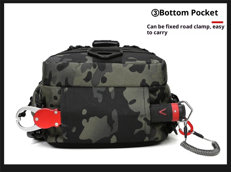 ActiveGo Factory Direct New Multi-Use Men's Large Capacity Multi-Functional Lure Backpack Shoulder Crossbody Chest Bag_voghion.com