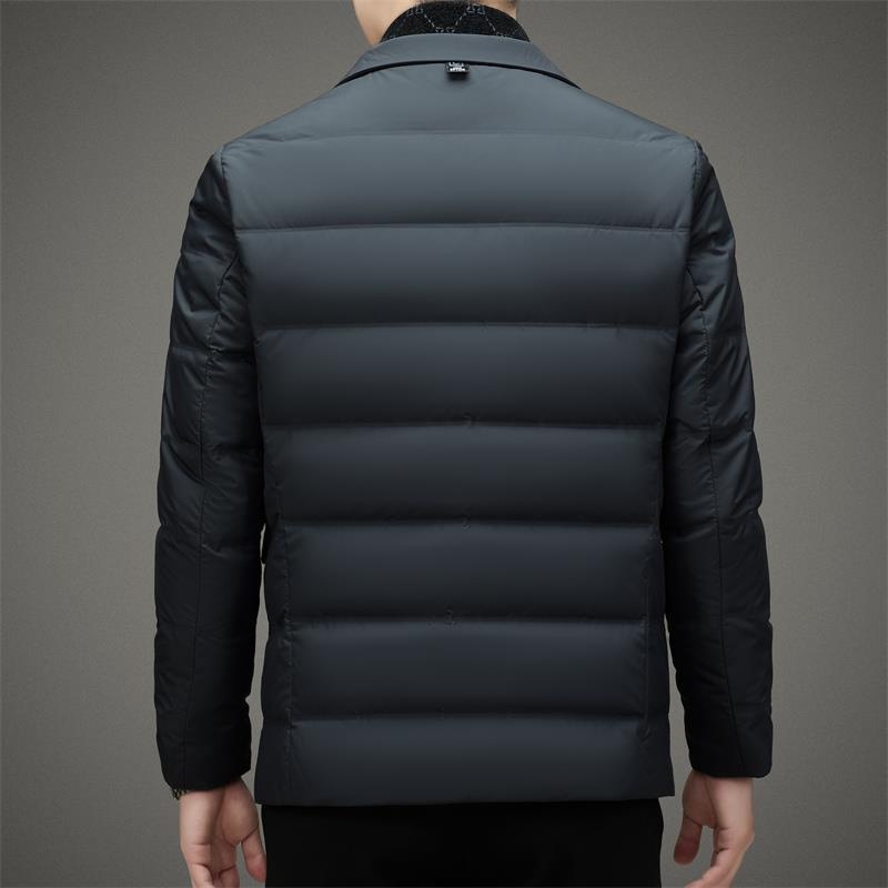 Chaqueta de plumón de pato para hombre, estilo casual y cálido, ideal para el invierno._voghion.com