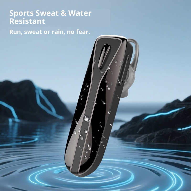 Écouteurs intra-auriculaires Bluetooth sans fil 3c Cross-Border M-C8 avec crochet d'oreille, longue autonomie, étanches, pour le sport et réduction de bruit (Huaqiangbei)_voghion.com