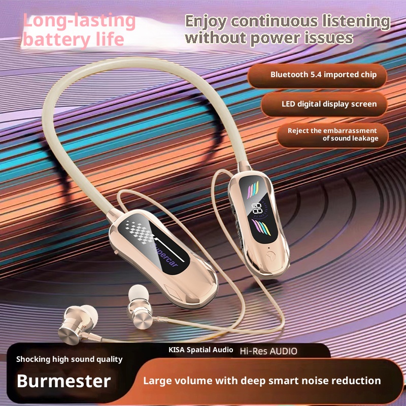 3c Cross-Border Berlin Sound 2025 Neue kabellose Bluetooth-Kopfhörer mit Nackenbügel, In-Ear-Design, extrem lange Akkulaufzeit, ideal für Sport_voghion.com