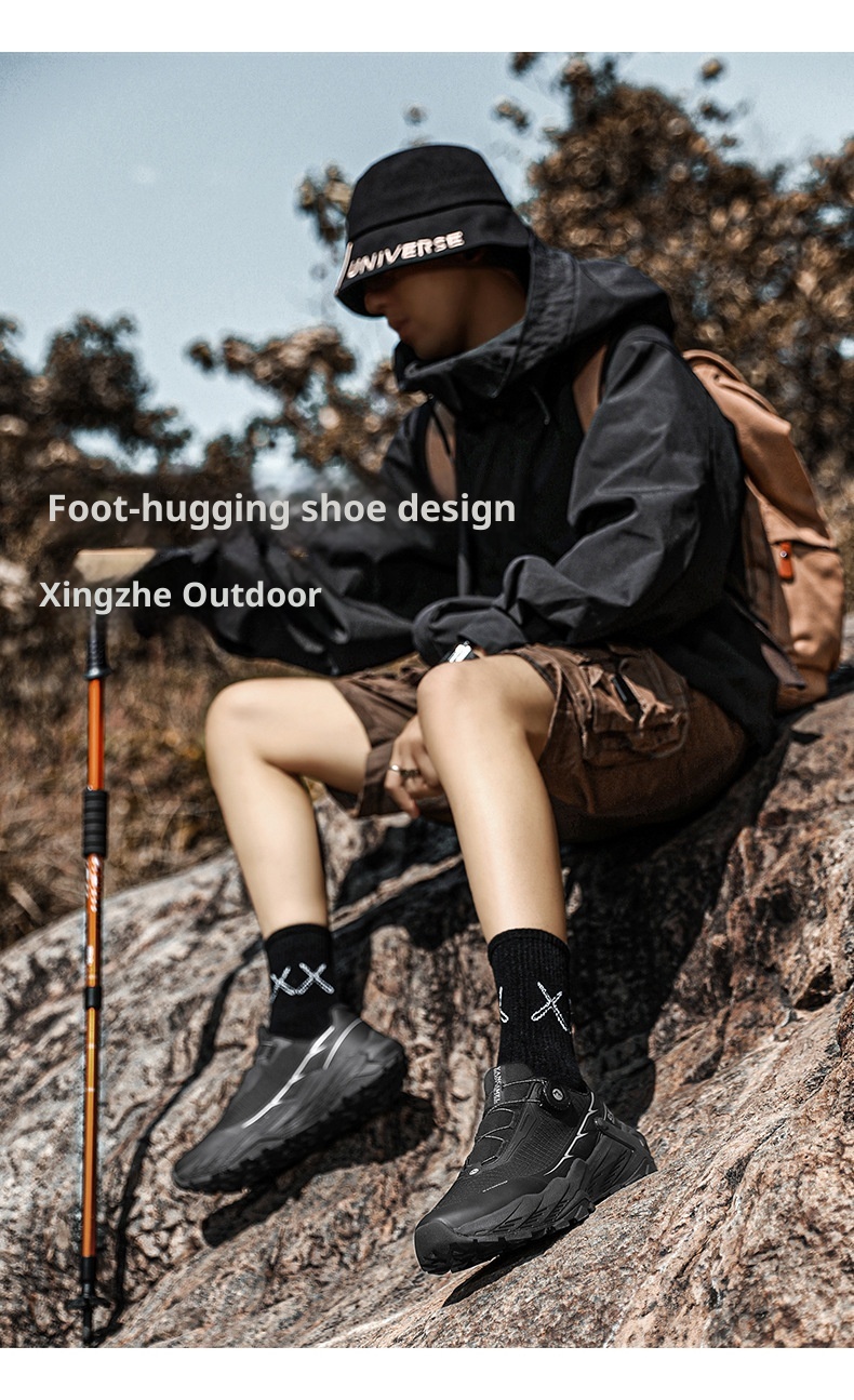 ShoeGlobe Men's Hiking 2024 New Spring Summer Breathable Sports Casual Waterproof Non-Slip Outdoor Running Travel Safety Shoes_voghion.com