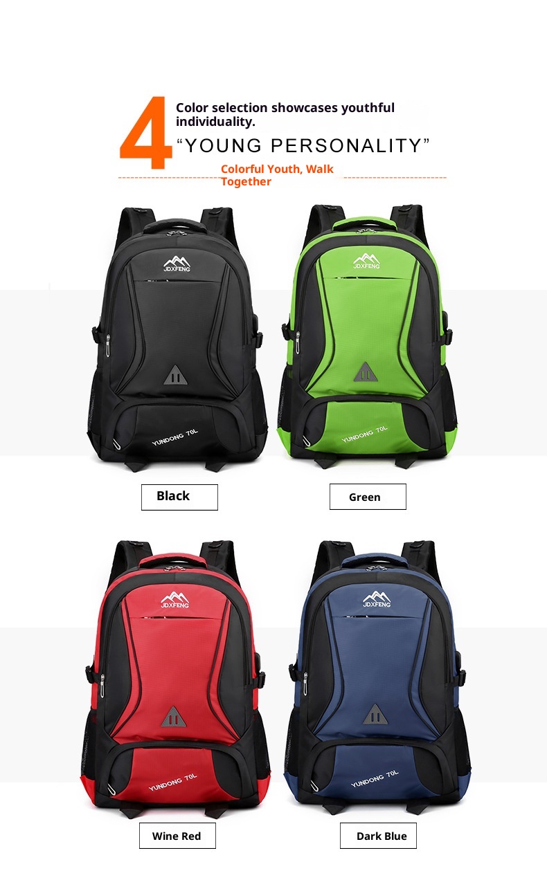 ActiveGo New Commuting Business Trip Double Shoulder Large Capacity Travel Luggage Bag Hiking Outdoor Backpack_voghion.com
