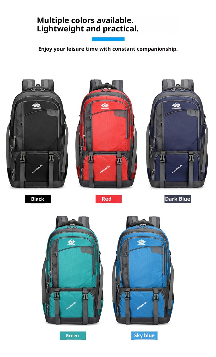 ActiveGo Sports Lare Capacity Water-Resistant Oxford Cloth Campin Backpack Men's Hikin Lon-Distance Travel Women's Luae_voghion.com