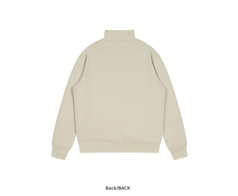 boy 350g Stand Collar For Men 2025 Autumn New Loose Heavyweight Half-Zip Men's Casual Sweatshirt With Logo Printing_voghion.com