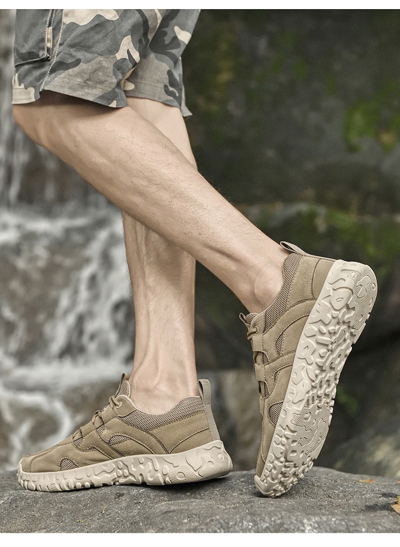 ShoeGlobe Same Style New Spring Summer Mesh Soft Sole Hollow Breathable Non-Slip Casual Outdoor Hiking Sports Men's Shoes_voghion.com