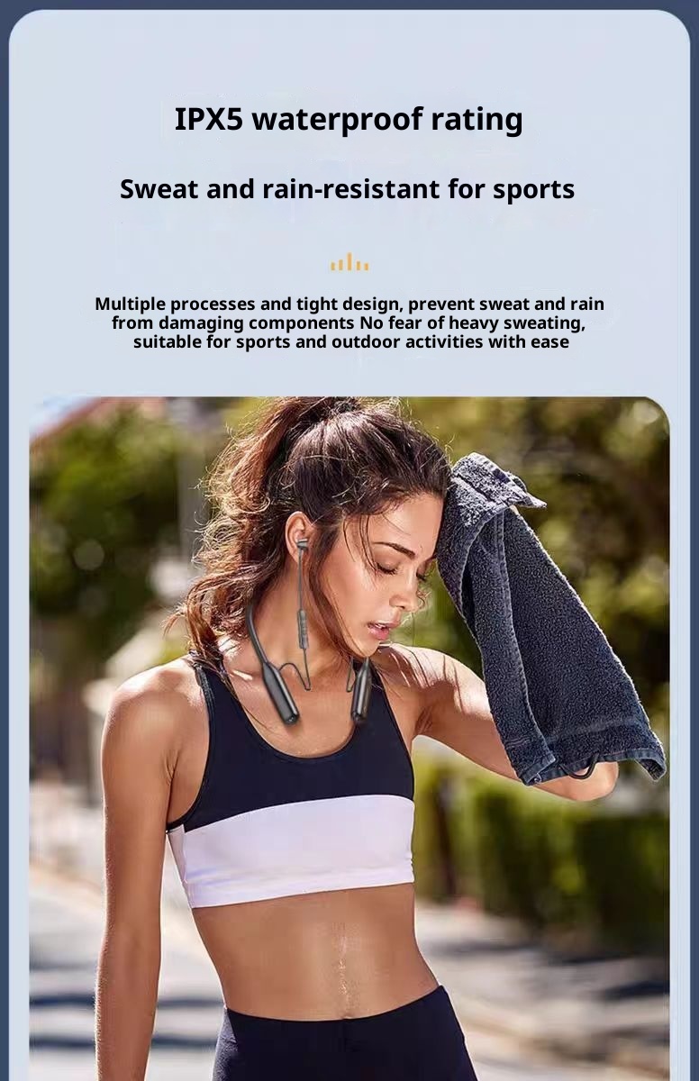 3c Produttore Disponibile in magazzino Cuffie auricolari Bluetooth sportive wireless con archetto da collo Grandi, batteria a lunga durata, cancellazione del rumore, suono stereo_voghion.com