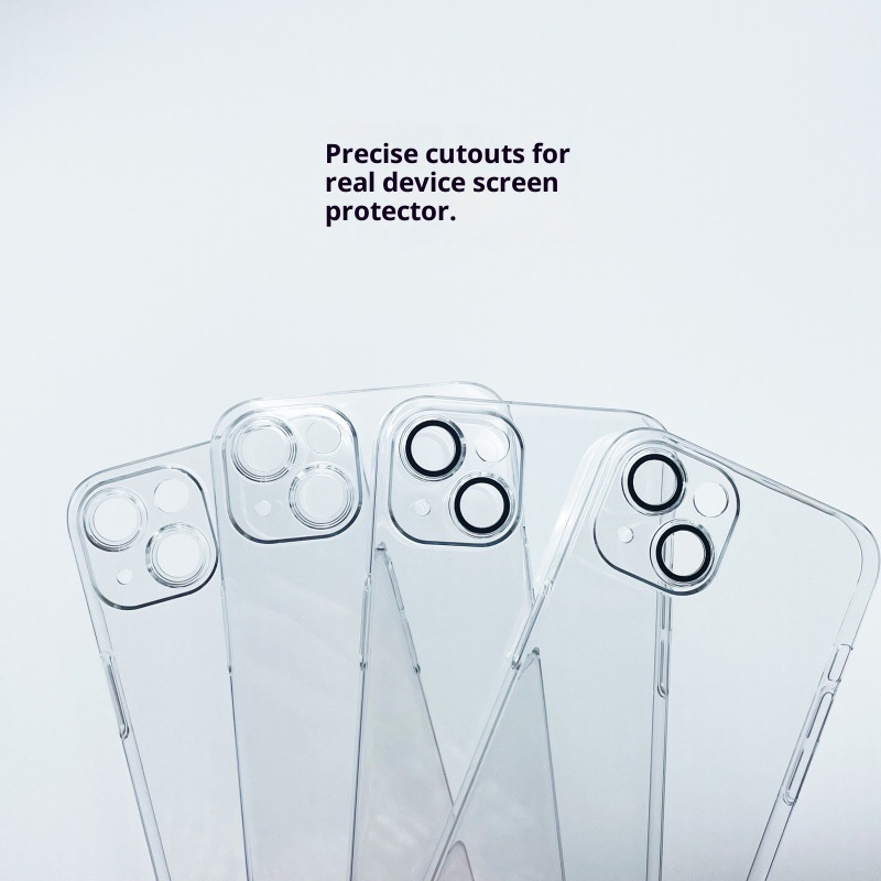 Étui rigide transparent TechGlobe compatible avec iPhone 16 et iPhone 15 Pro Max, avec protection d'objectif intégrée et couverture intégrale._voghion.com