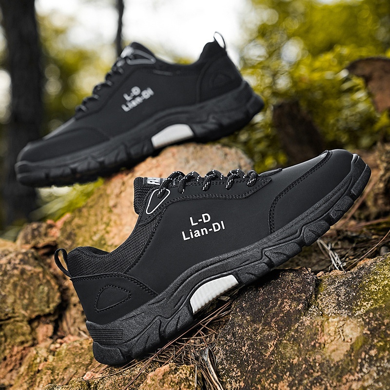 ShoeGlobe Safety 2024 Winter New Outdoor Hiking Non-Slip Trendy Men's Work Thick-Soled Large Size Casual Shoes_voghion.com