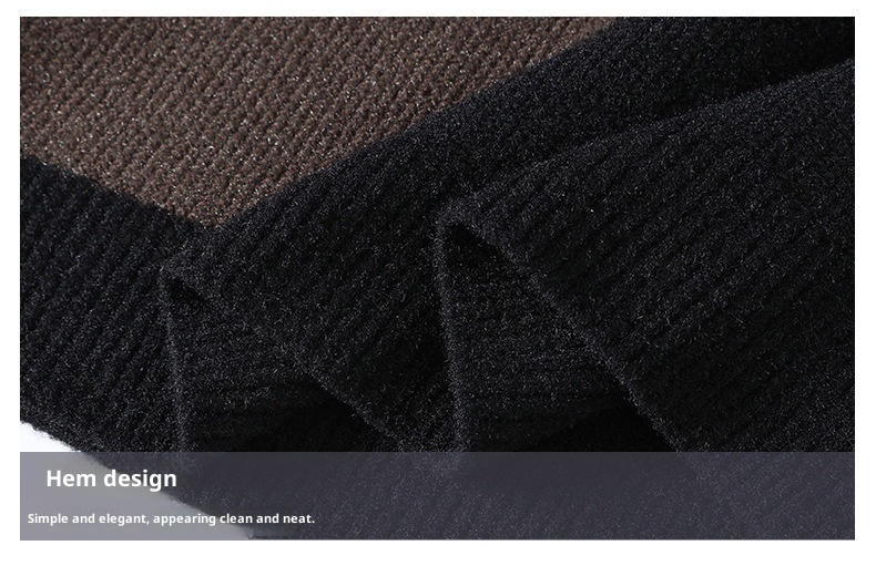 1 Anyang Maglione caldo e spesso con colletto a camicia da uomo in due pezzi autunno inverno 2024 all'ingrosso_voghion.com