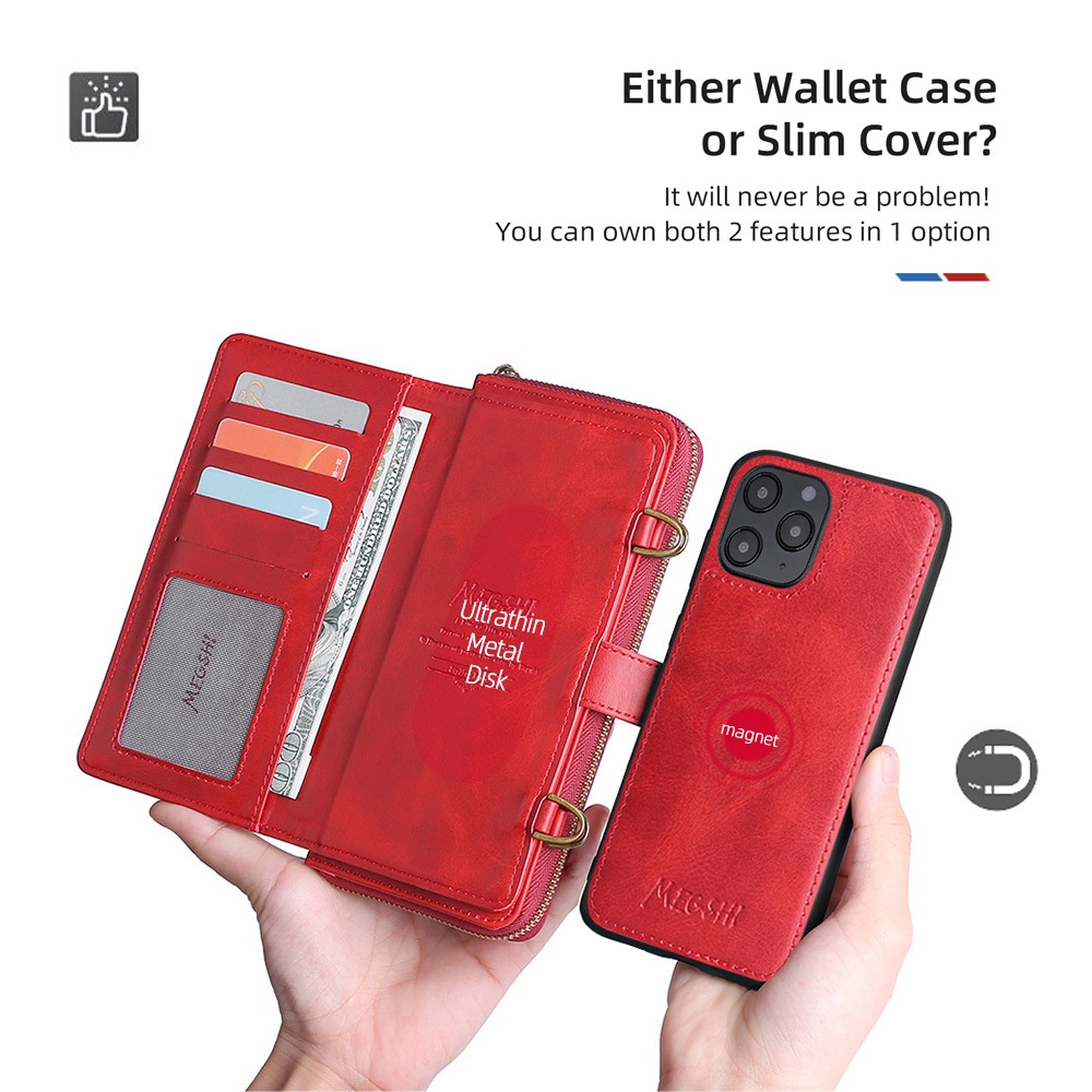 TechGlobe TechGlobe Bestseller 15ProMax Handyhülle aus Leder mit diagonalem Kreuzdesign, passend für iPhone 15, multifunktionale Brieftaschen-Handyhülle S23U_voghion.com