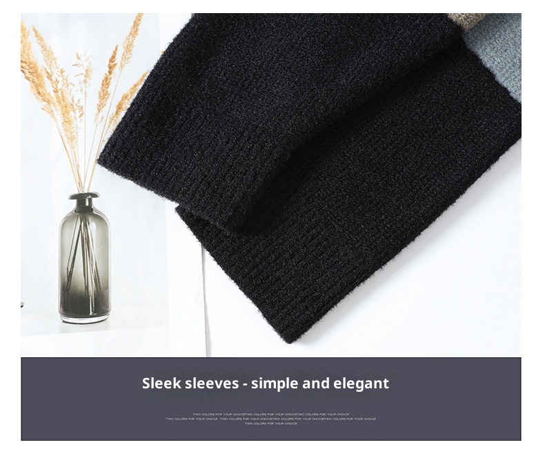 1 Anyang Maglione caldo e spesso con colletto a camicia da uomo in due pezzi autunno inverno 2024 all'ingrosso_voghion.com