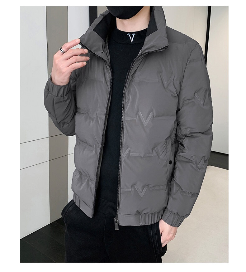 boy 2024 Winter New Men's Jacket Trendy Brand Stand Collar Casual Warm Fashionable White Duck Down Coat For Men_voghion.com