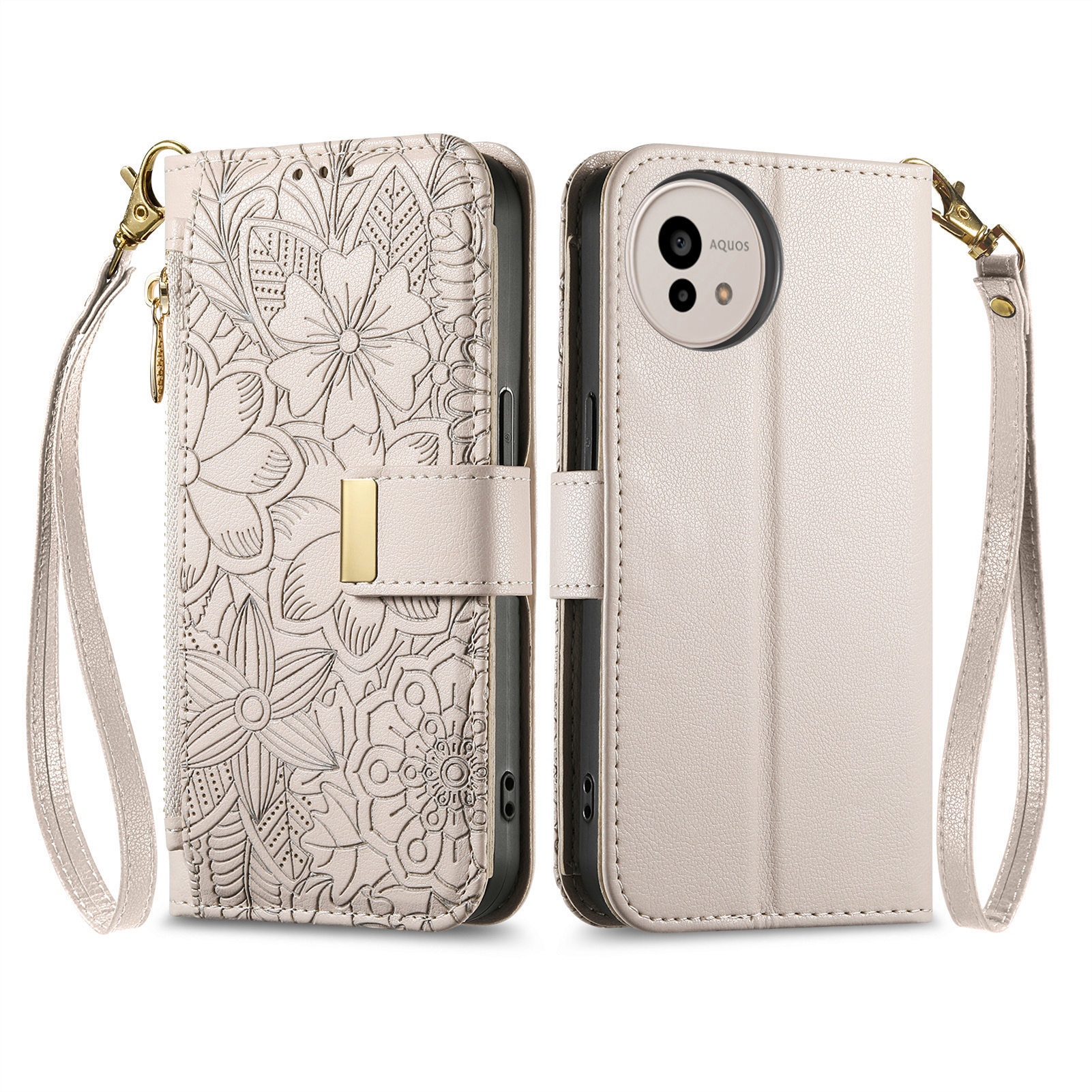 Custodia protettiva in pelle per telefono cellulare giapponese Sharp 4, Sense 9, tracolla lunga, portafoglio, compatibile con TechGlobe_voghion.com