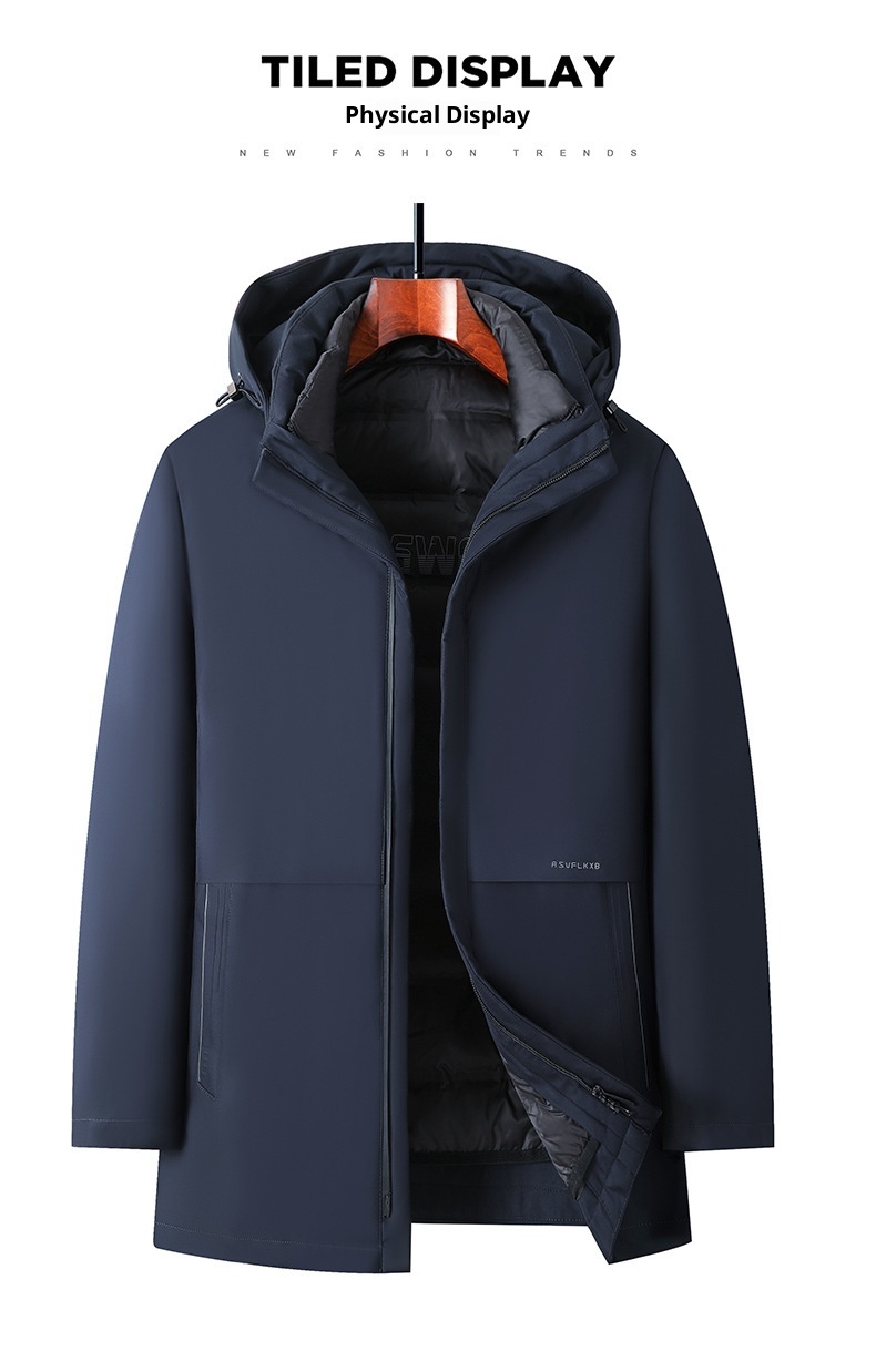 boy High-end Cold-proof New National Standard Casual Thickened Middle-aged Men's Coat Warm Goose Hooded Down Jacket_voghion.com