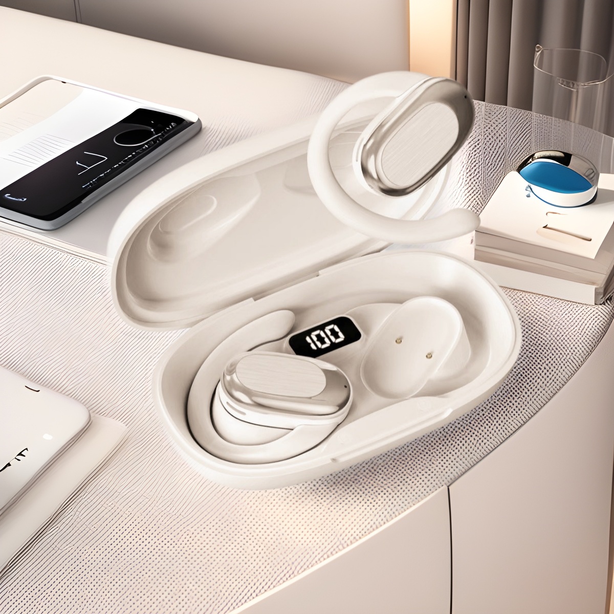 3c Bluetooth Earphones 2024 Cross-Border New Model Air Bone Conduction Wireless Noise Cancelling Over-Ear Headphones_voghion.com