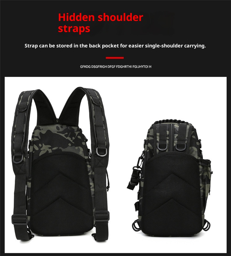 ActiveGo Factory Direct New Multi-Use Men's Large Capacity Multi-Functional Lure Backpack Shoulder Crossbody Chest Bag_voghion.com