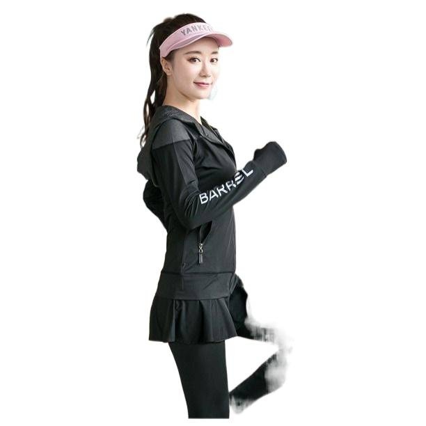 001 Plus Size Gym Loose Quick-Dry Yoga Set Running, Autumn Exercise Clothing For Overweight Women_voghion.com