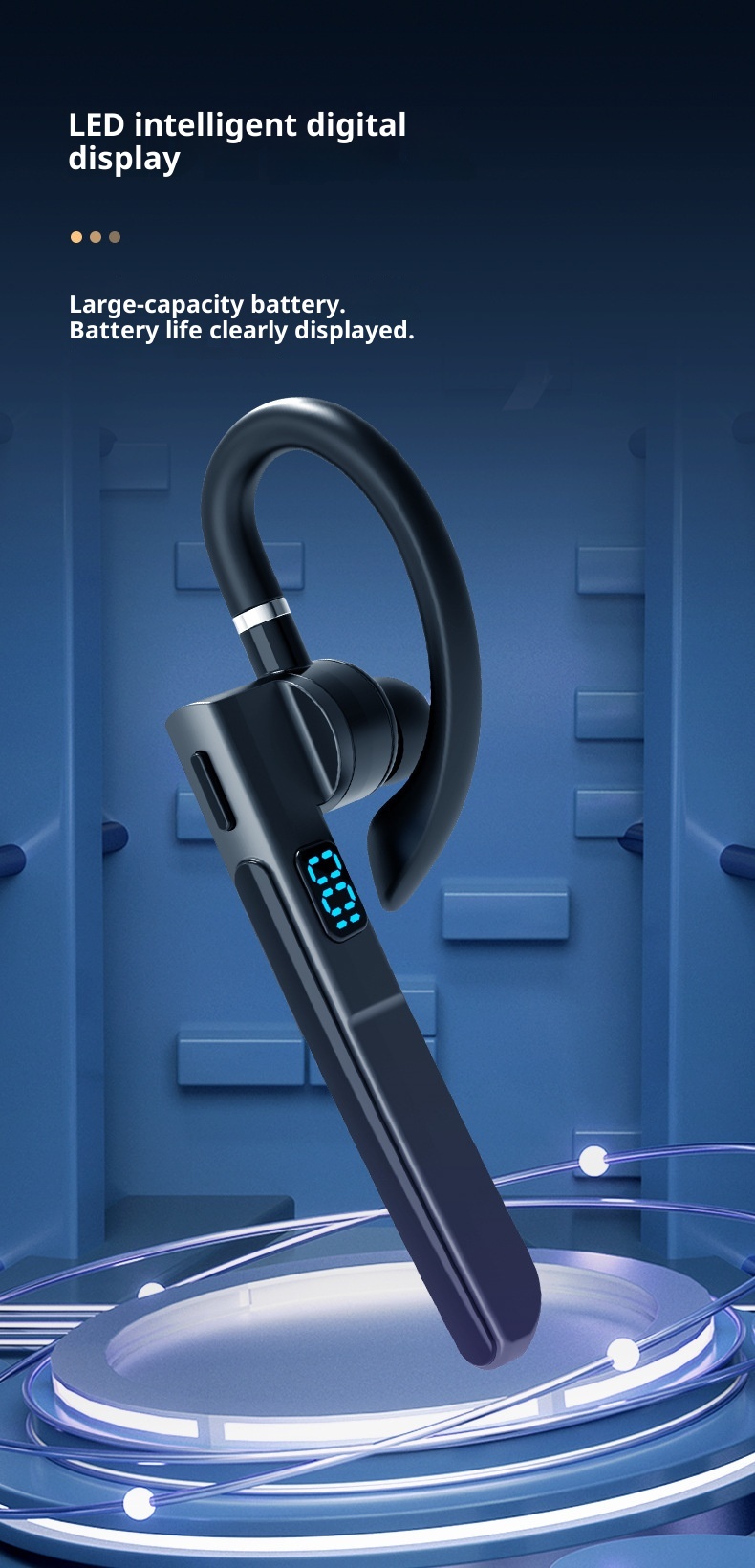 3c Cross-Border Neue kabellose Bluetooth-Kopfhörer für Unternehmen X6 In-Ear/Over-Ear mit extrem langer Akkulaufzeit, ENC-Anrufsteuerung und digitaler Sprachsteuerung_voghion.com