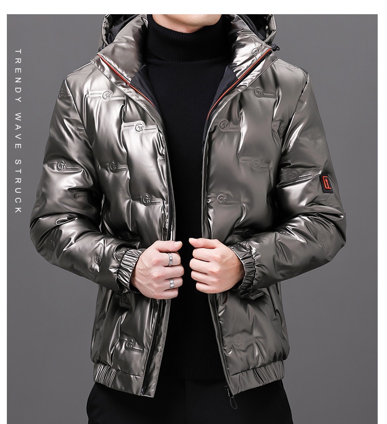 Giacca da uomo invernale con cappuccio, impermeabile, antivento, calda e spessa, in piuma d'anatra bianca, stile autunnale_voghion.com