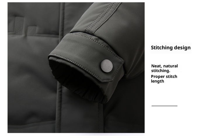 boy Daikumen Thickened 2025 Winter New Mid-Length Outdoor Hooded Down Jacket Men's Clothing_voghion.com