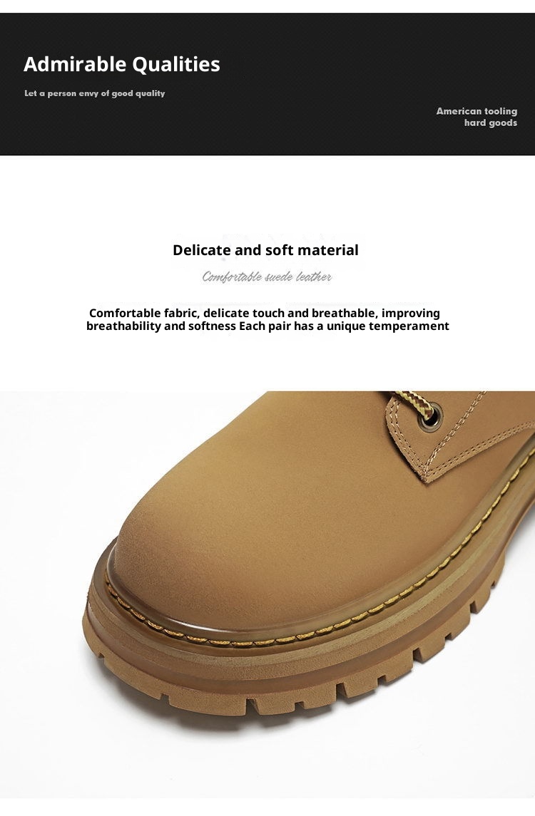 ShoeGlobe Men's Safety Shoes Winter Construction Site Wear-Resistant Work Martin Boots Waterproof Non-Slip Hiking Sports Autumn_voghion.com