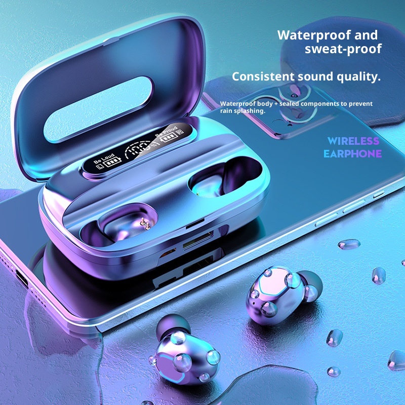 3c M9 Cross-Border New Wireless Bluetooth TWS In-Ear Long Battery Life High Sound Quality Huaqiangbei Earbuds Wholesale_voghion.com