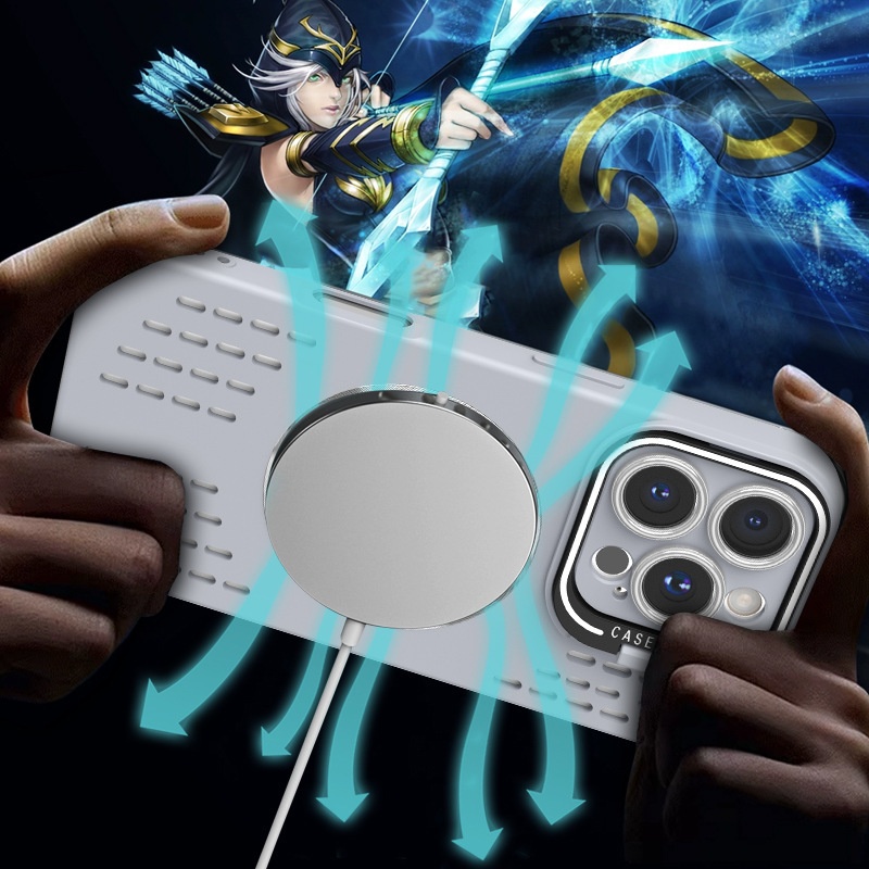 TechGlobe Lightning CD Pattern compatibile con 16 telefoni con supporto invisibile per iPhone 14, custodia morbida in silicone magnetica per iPhone 15 Pro Max_voghion.com