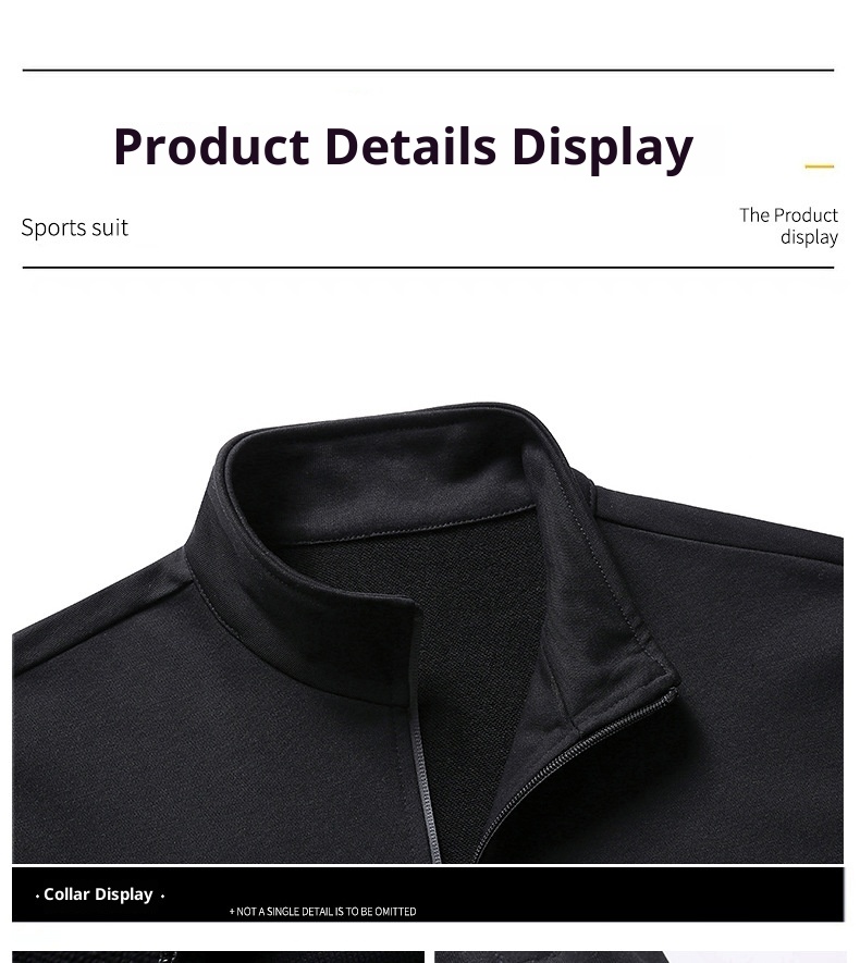 001 New Sports Men Spring Autumn Sweatshirt Straight Pants Running Casual Two-piece Set Plus Size Cardigan Suit Customized_voghion.com