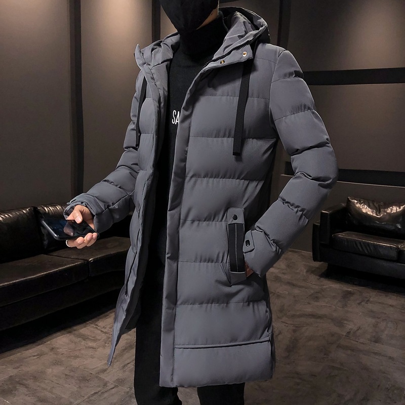 Herren-Midlong-Mantel im koreanischen Stil, trendig, dick gefüttert, Winter 2022, neue Daunen-Baumwolljacke_voghion.com