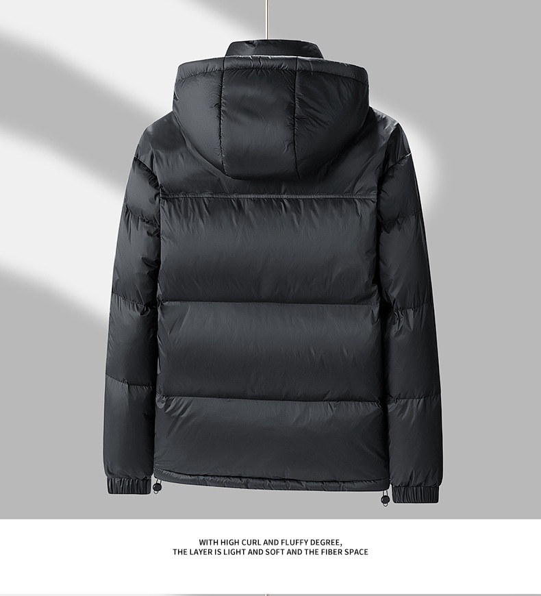 boy Winter New Men's Korean Style Color-Block Hooded Thickened Warm 90 White Goose Down Jacket Trendy Couple Cold-Resistant_voghion.com