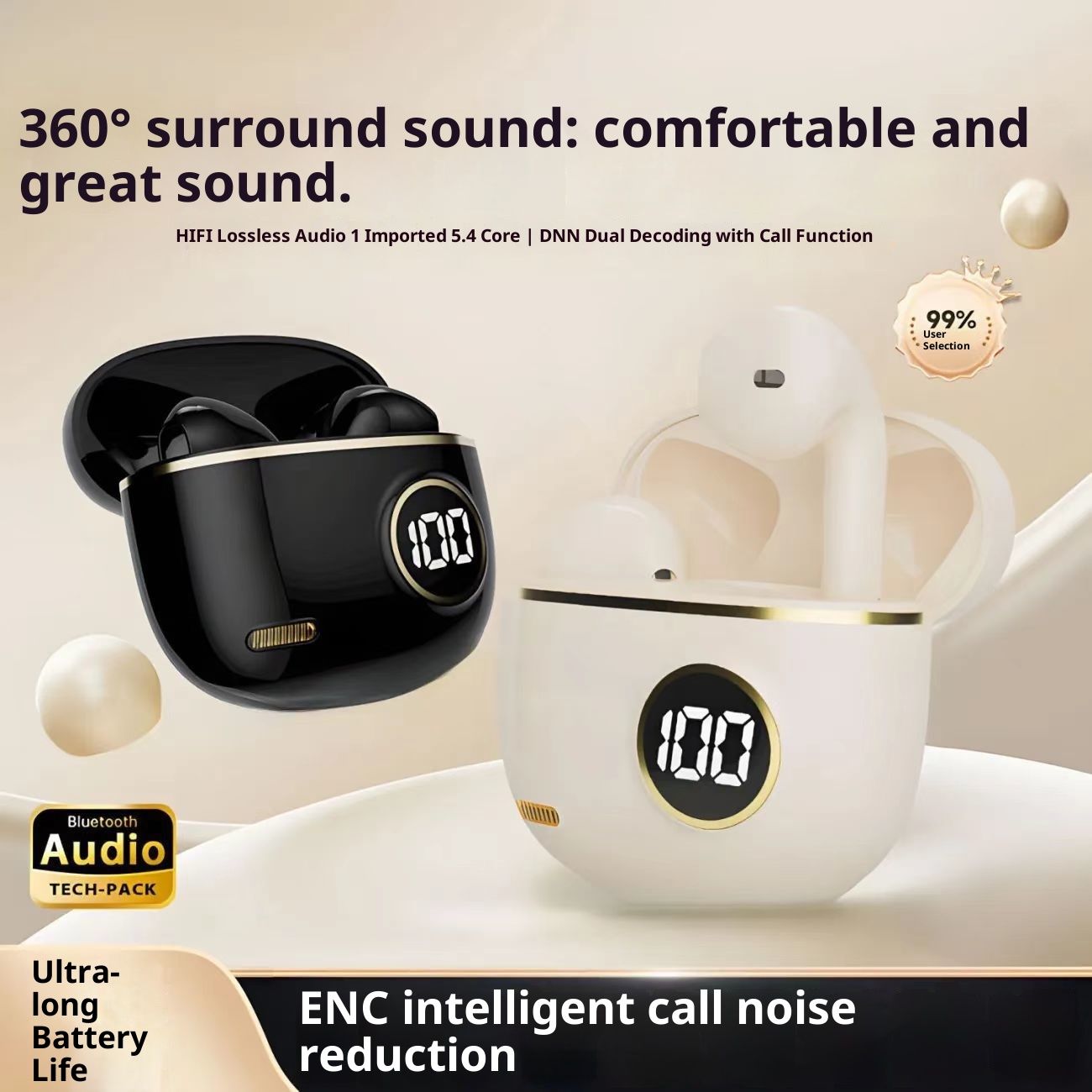 3c Kabellose Bluetooth 750 Sport-Kopfhörer mit neuer, hoher Klangqualität, extrem langer Akkulaufzeit und Geräuschunterdrückung, neutraler Computer_voghion.com