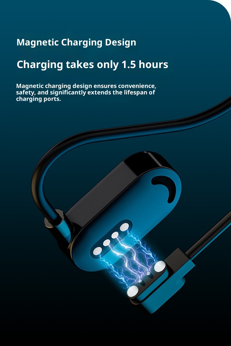 3c Air Conduction Bluetooth Wireless Sports Running Export Neckband Non-In-Ear Long-Wear Comfortable Earphones_voghion.com