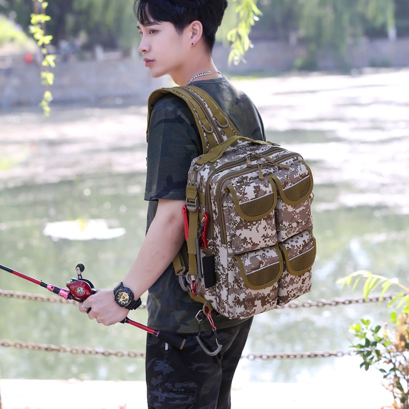 ActiveGo 2021 New Lure Men Travel Climbing Small Camouflage Sports Bag Outdoor Tactical Backpack Large Capacity_voghion.com