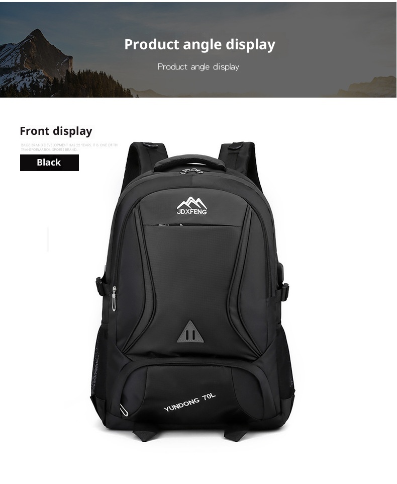 ActiveGo New Commuting Business Trip Double Shoulder Large Capacity Travel Luggage Bag Hiking Outdoor Backpack_voghion.com