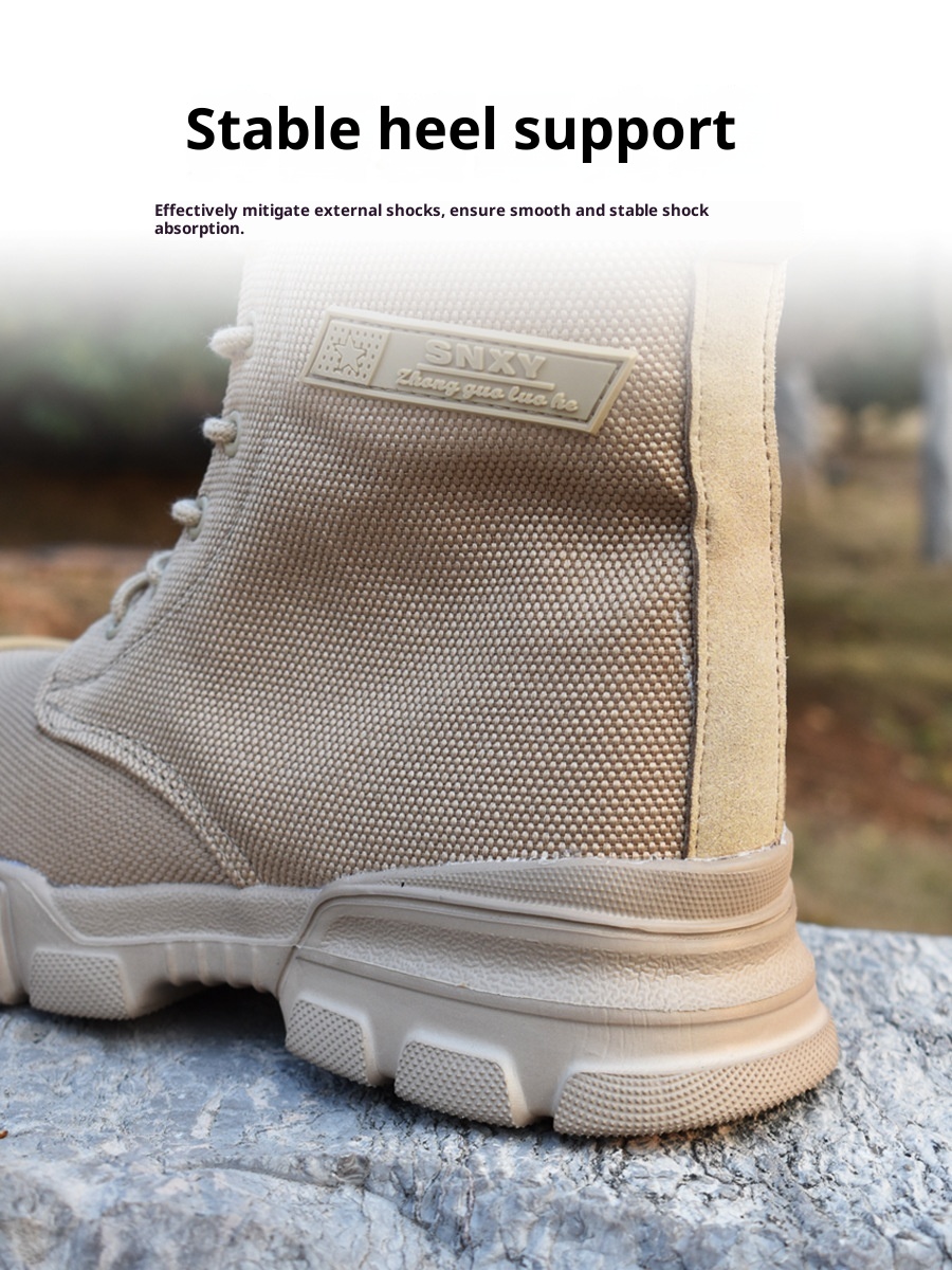 ShoeGlobe Outdoor Ultra-Light Waterproof Puncture-Resistant Training Boots For Men, Non-Slip, Windproof, Sandproof Desert Boots,_voghion.com