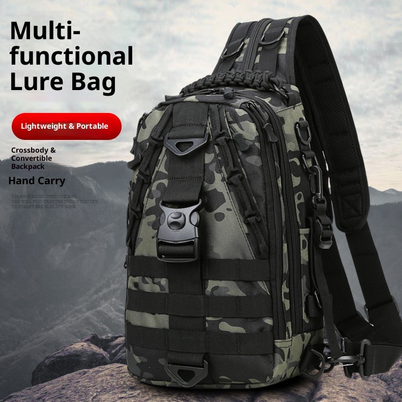 ActiveGo Factory Direct New Multi-Use Men's Large Capacity Multi-Functional Lure Backpack Shoulder Crossbody Chest Bag_voghion.com